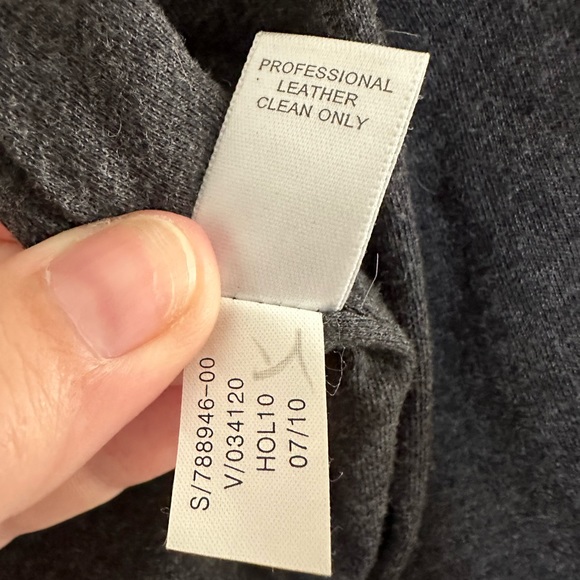 Banana Republic Leather Jacket Black Zip Front & Pockets Gun Flap Moto  Size M - Picture 11 of 15